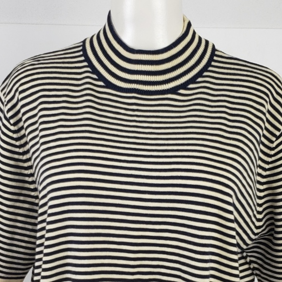 Worthington Sweater size 1X Blue Stripe - Picture 5 of 7